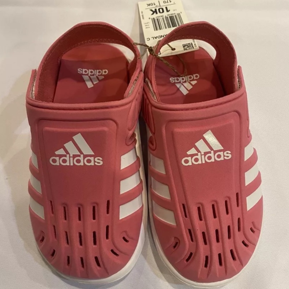 Adidas TODDLER Size 10 Summer Closed Toe Water Little Kids Sandals Pink GW0386
